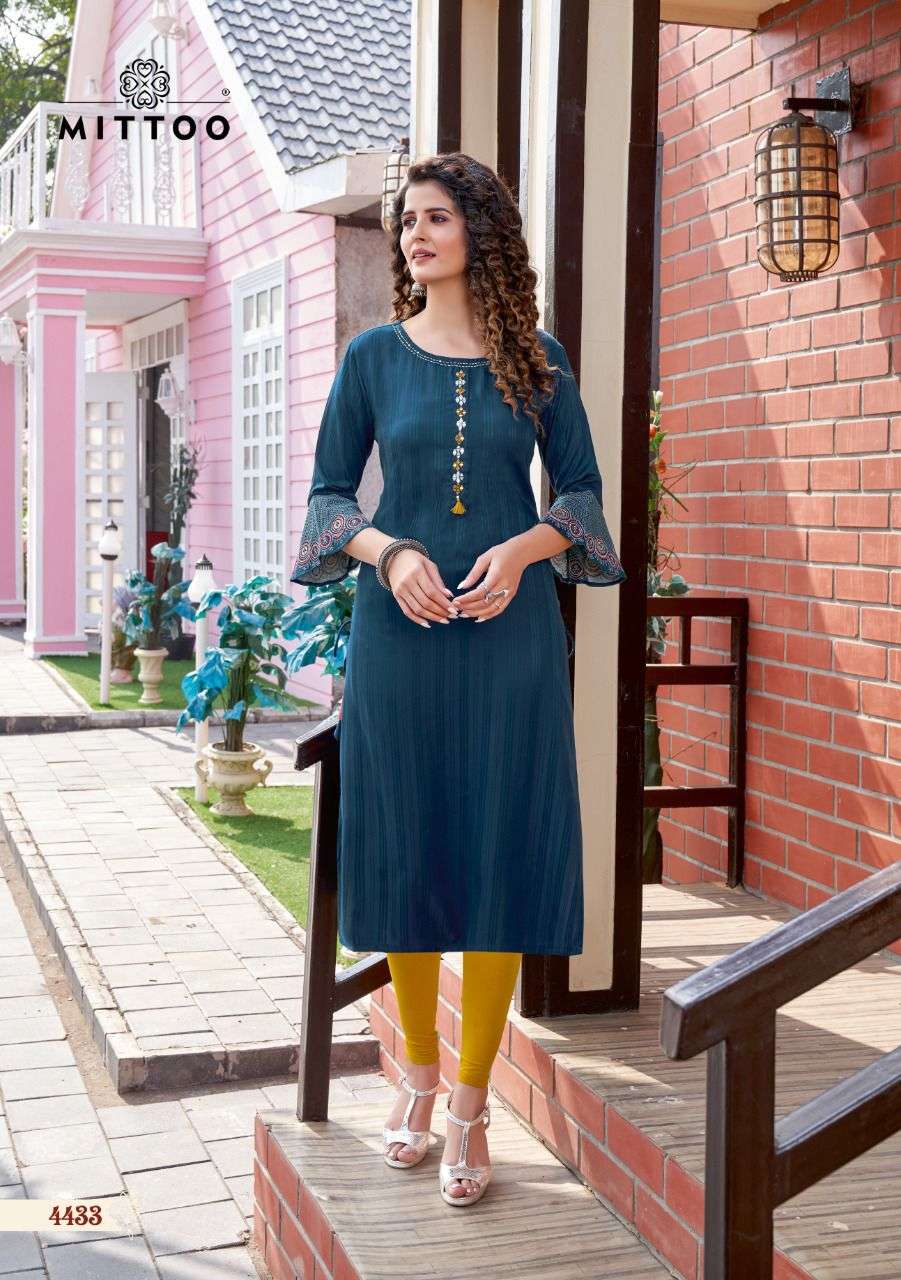 Mittoo Mayurika Vol 5 Catalog Festive Wear Embroidery Kurtis