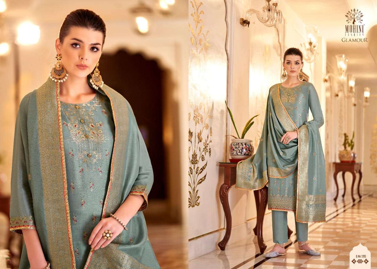 Mohini Fashion Glamour Vol 112 Catalog Ethnic Wear Unstitched Dress Materials 