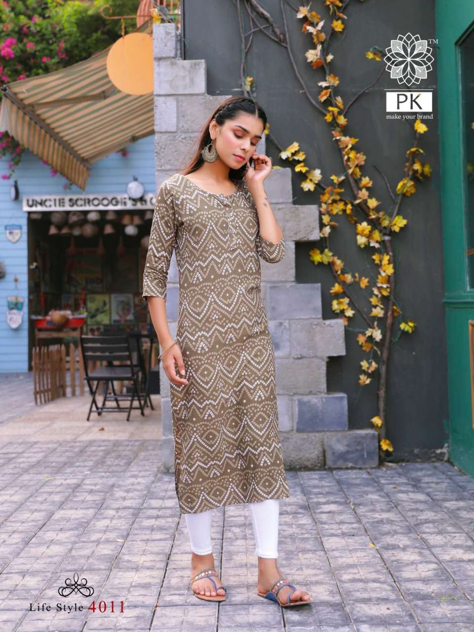 PK Lifestyle vol 4 catalog Fancy Rayon Printed Casual wear Kurtis