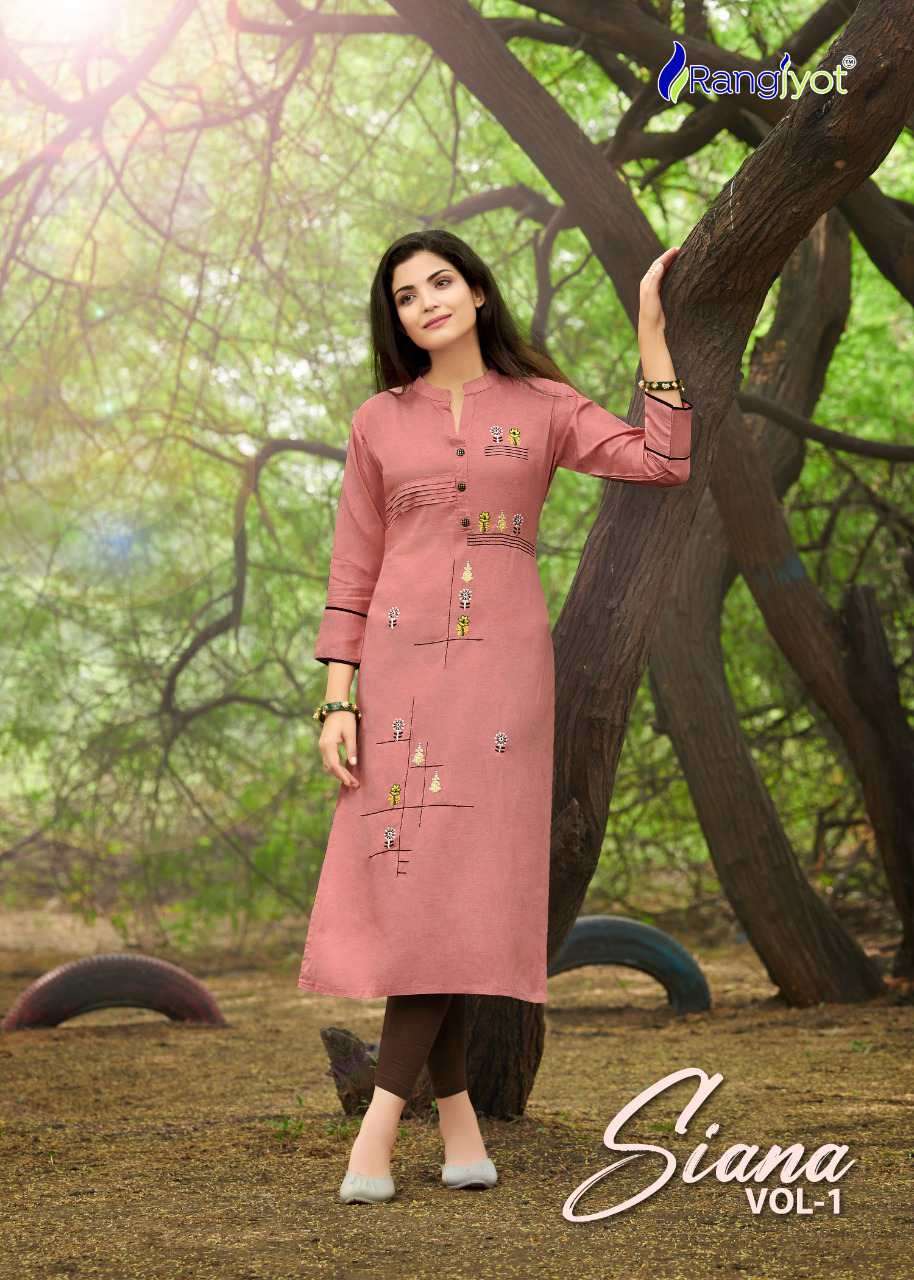 Rangjyot Siana vol 1 catalog  Ethnic Wear Designer Kurti 