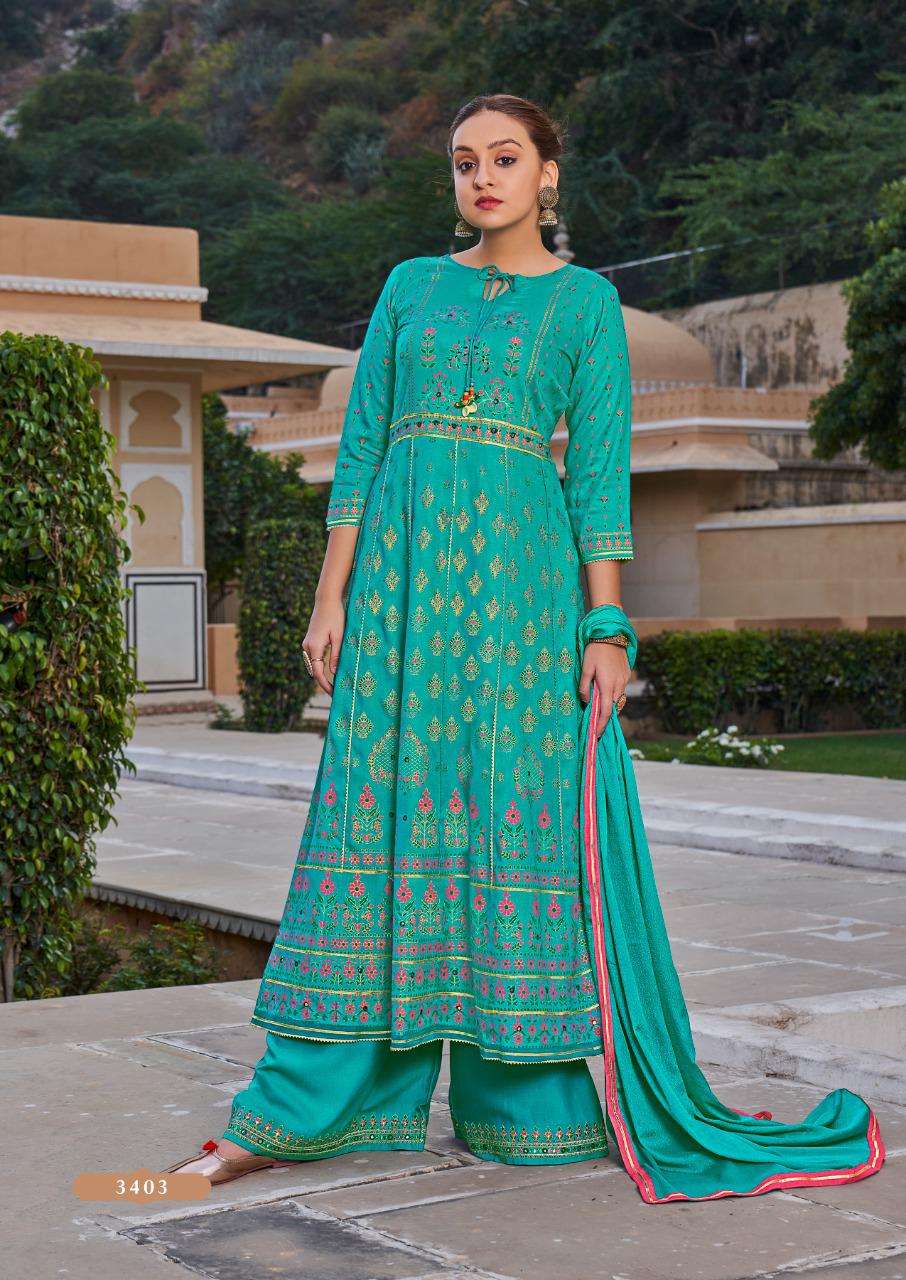 Rangoon Inspire Catalog Readymade Dress Materials