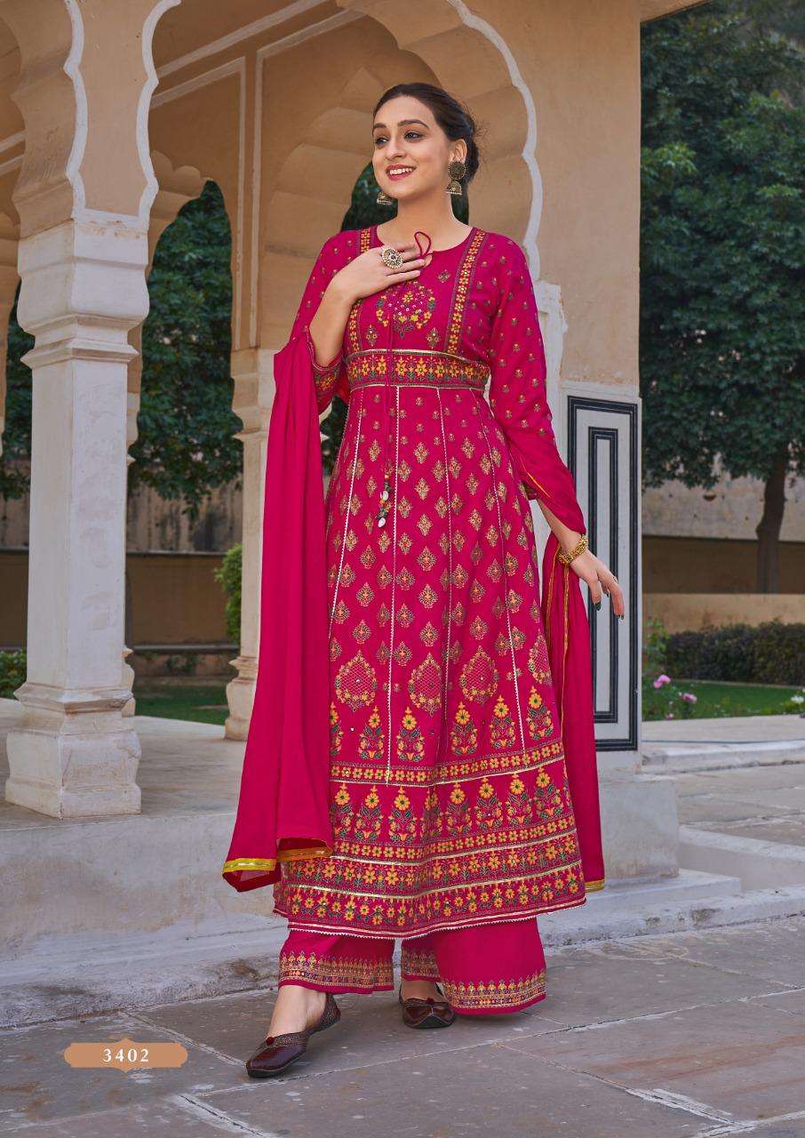 Rangoon Inspire Catalog Readymade Dress Materials