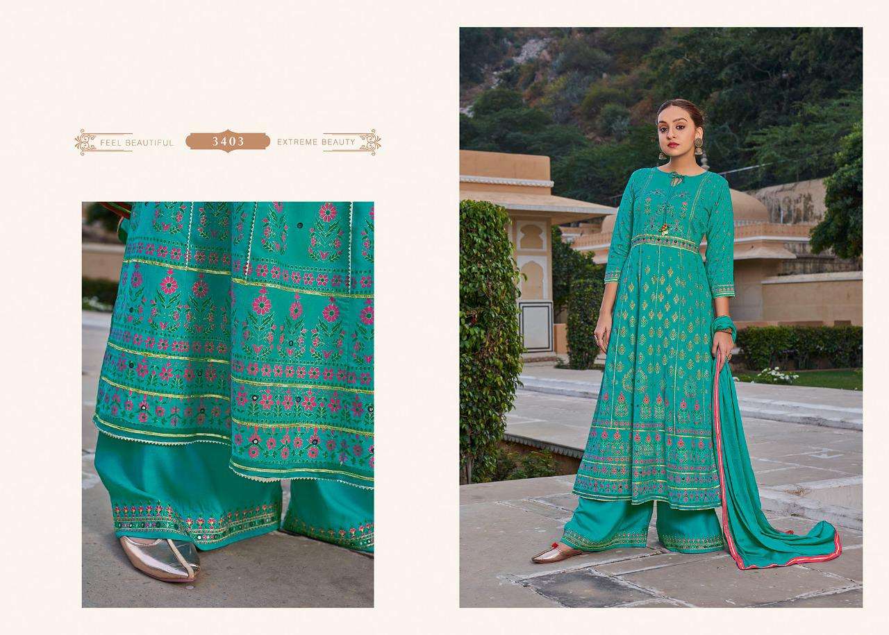 Rangoon Inspire Catalog Readymade Dress Materials