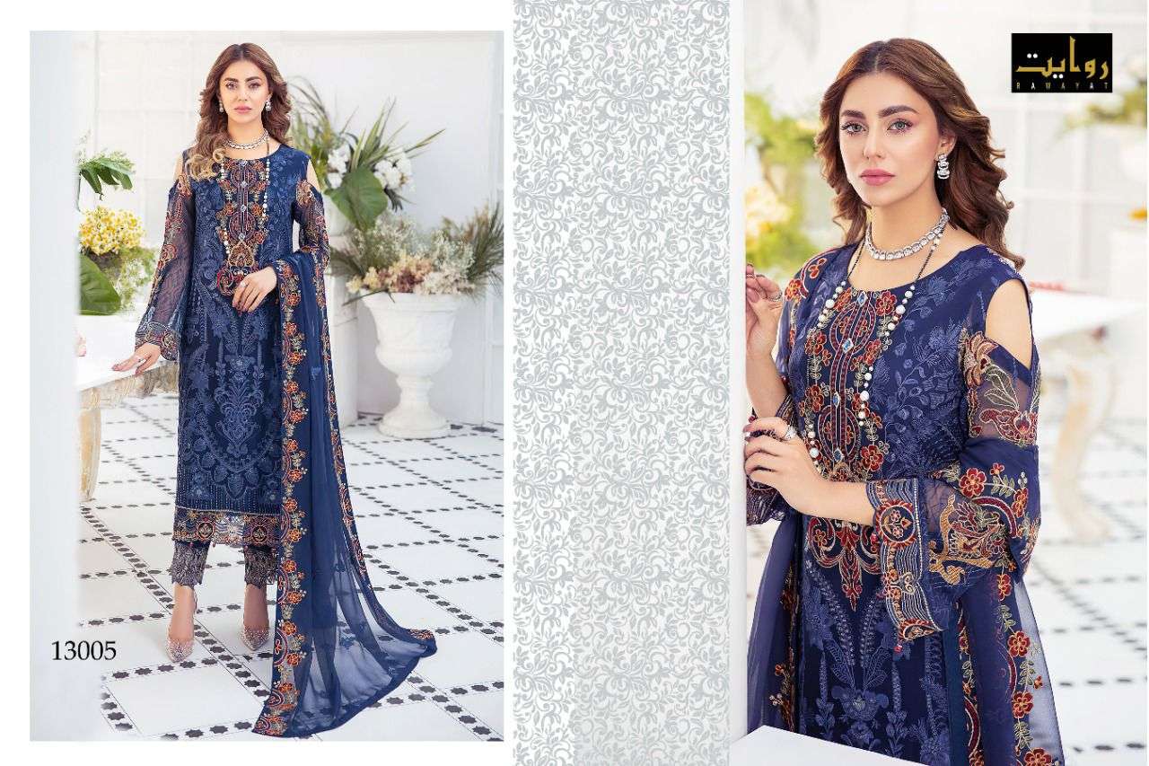 Rawayat Ramsha Vol 4 Catalog Georgette Pakistani Salwar Suits