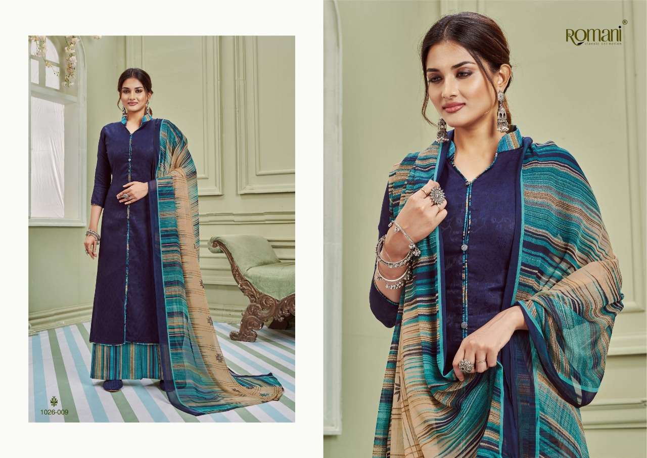 Romani Didaar Catalog Casual Wear Cotton Unstitched Dress Materials