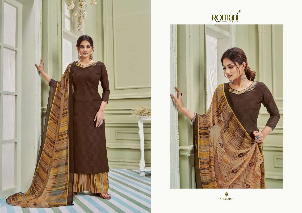 Romani Didaar Catalog Casual Wear Cotton Unstitched Dress Materials