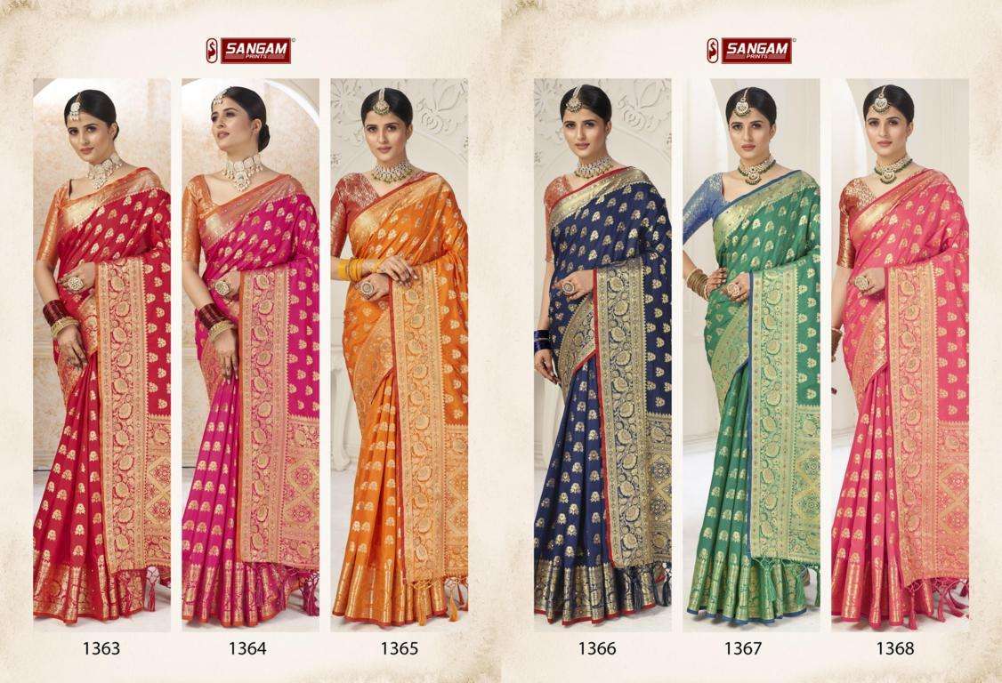 Sangam Kalavati Catalog Exclusive Wear Banarasi Silk Sarees 