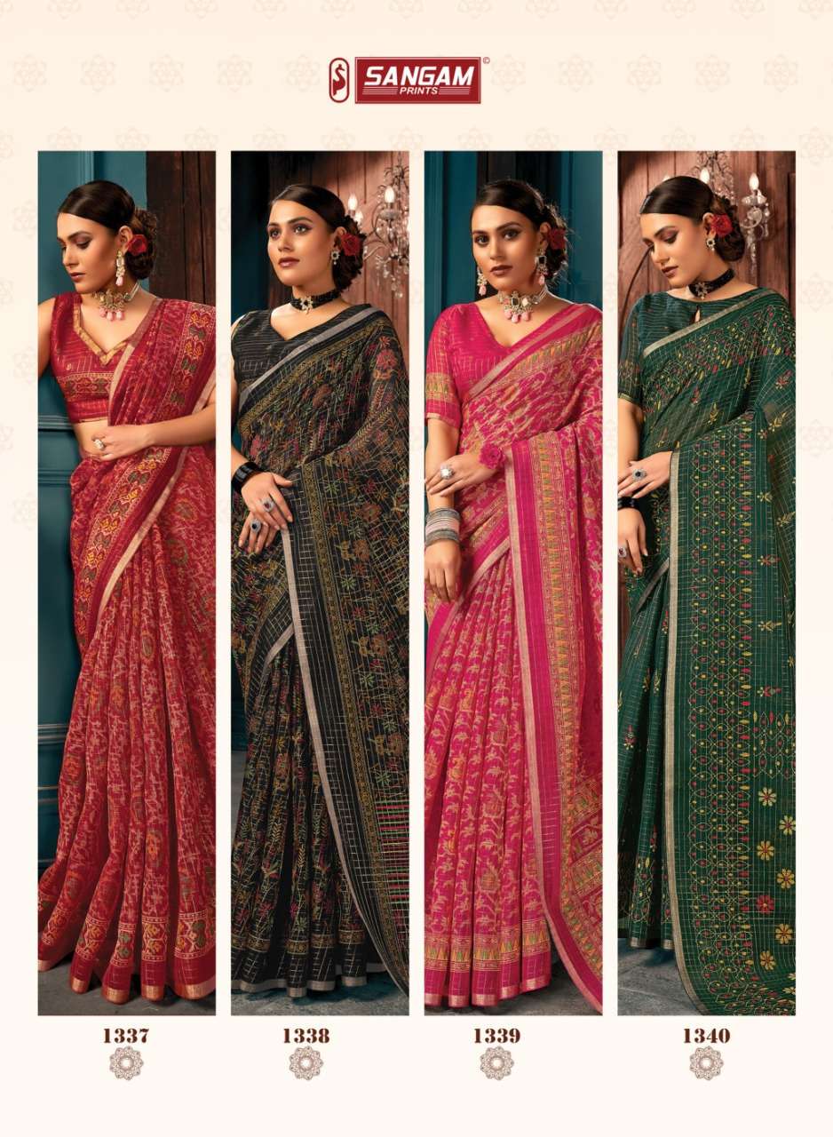 Sangam Richa Catalog  Buy Latest Designer Cotton Sarees
