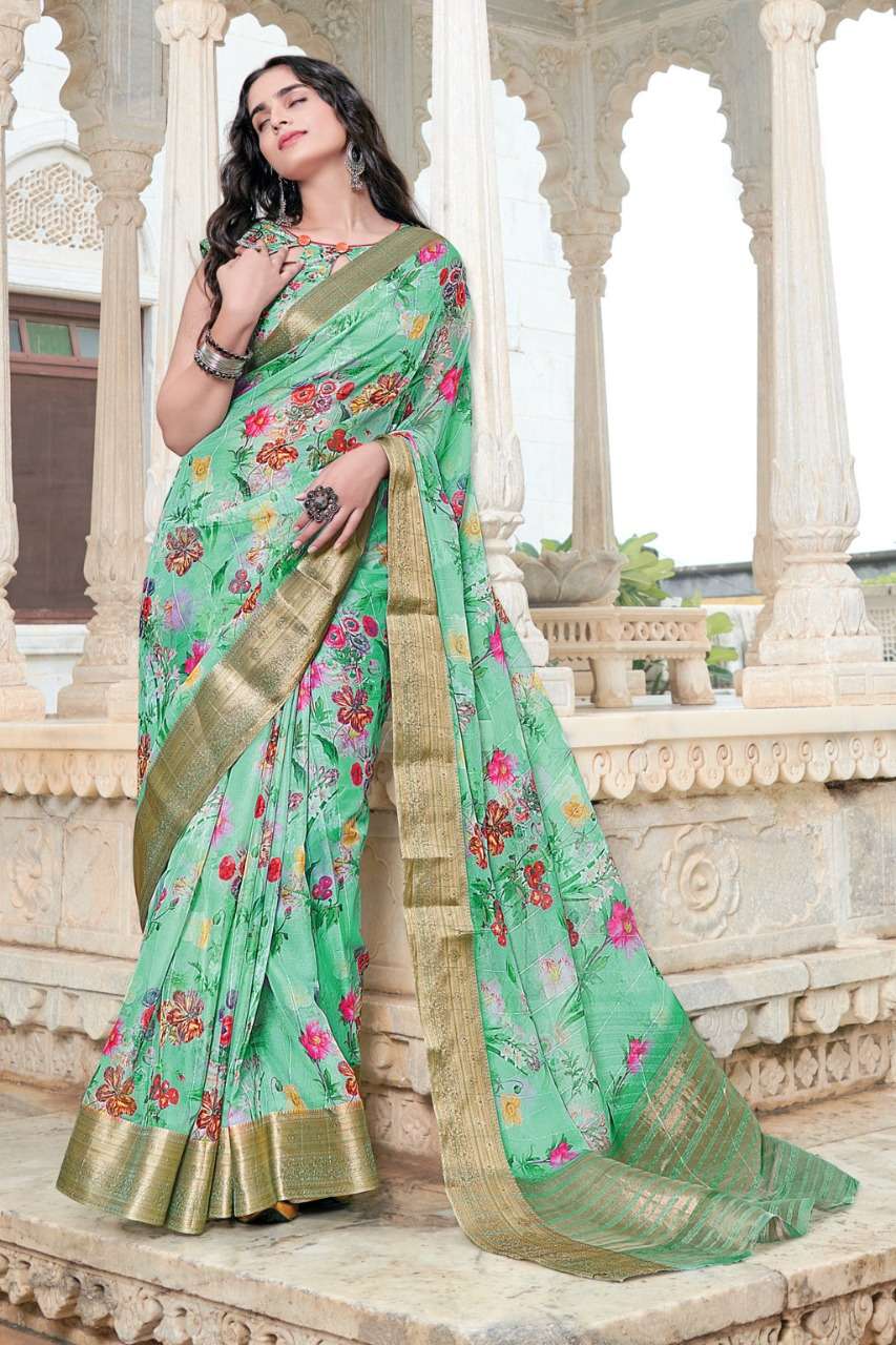 Sangam Sitare Catalog Party Wear Digital Printed Saree 