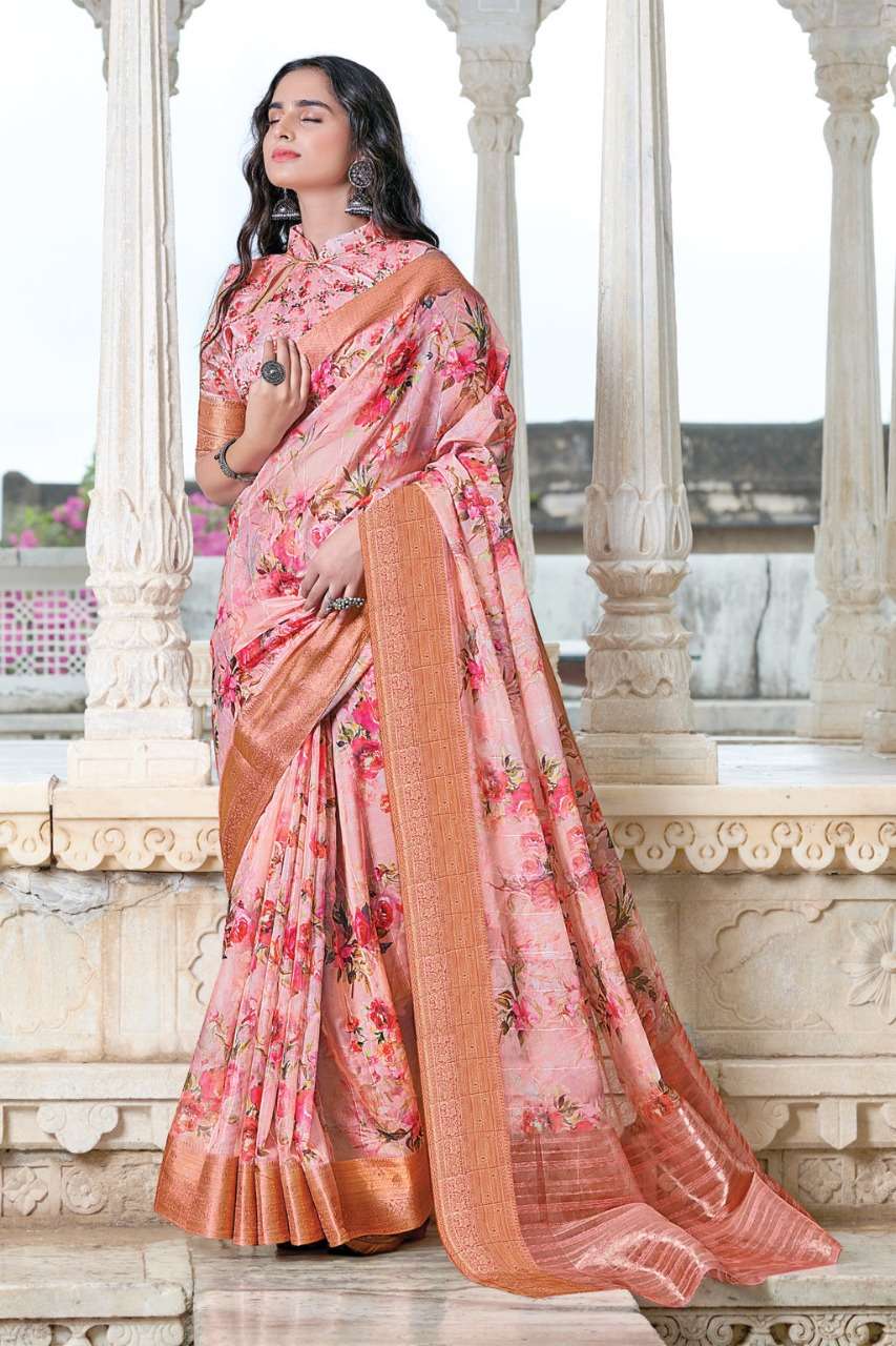 Sangam Sitare Catalog Party Wear Digital Printed Saree 