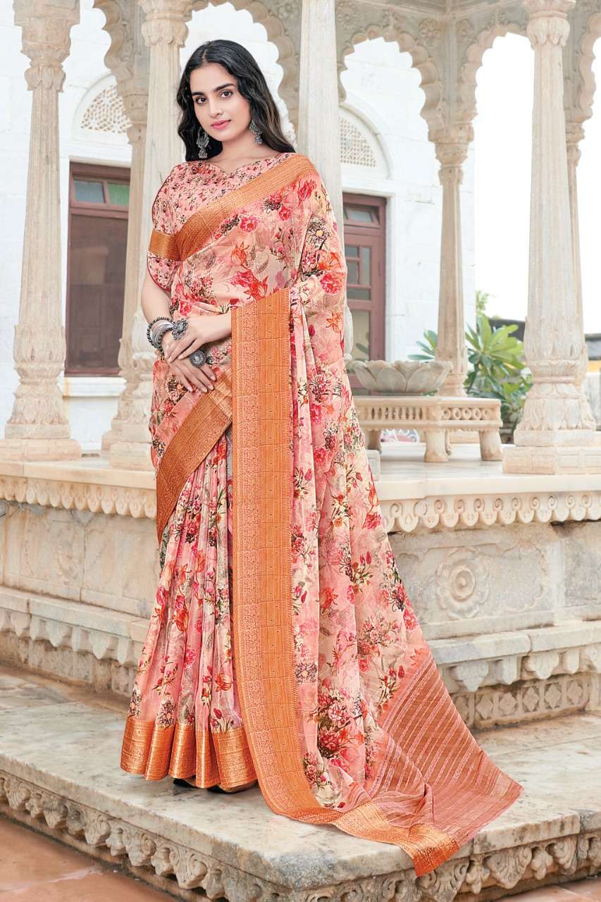 Sangam Sitare Catalog Party Wear Digital Printed Saree 