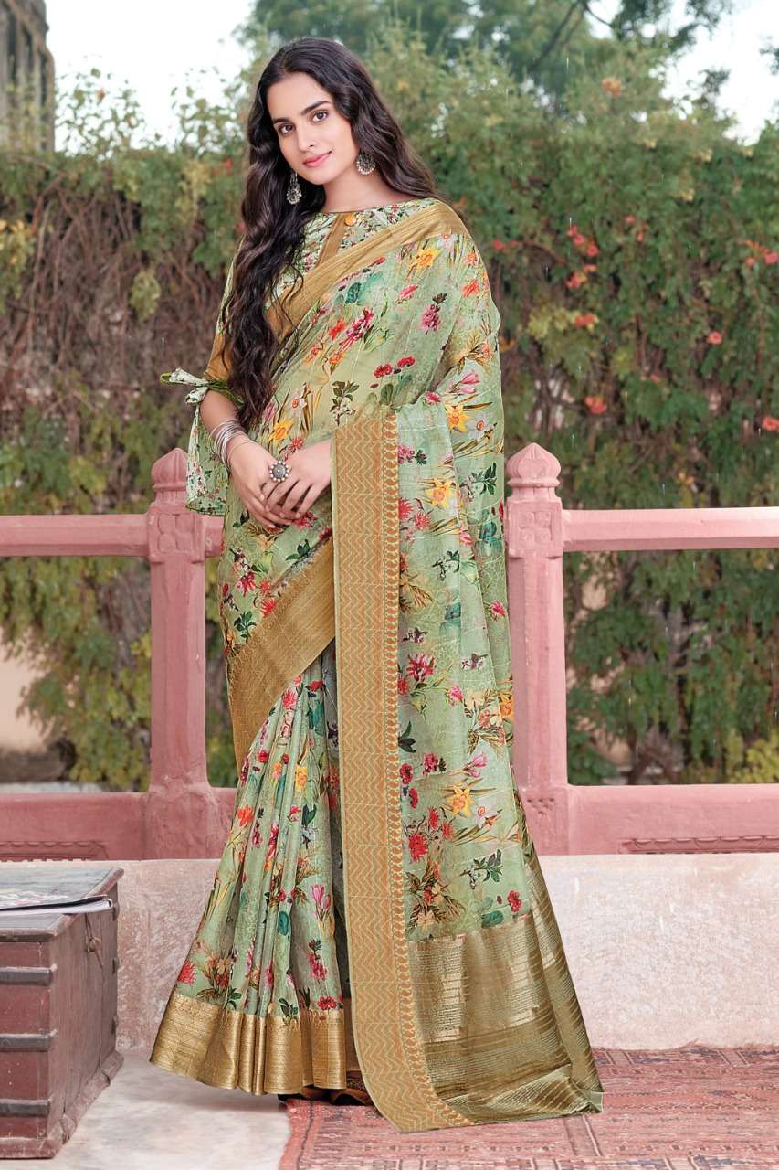 Sangam Sitare Catalog Party Wear Digital Printed Saree 