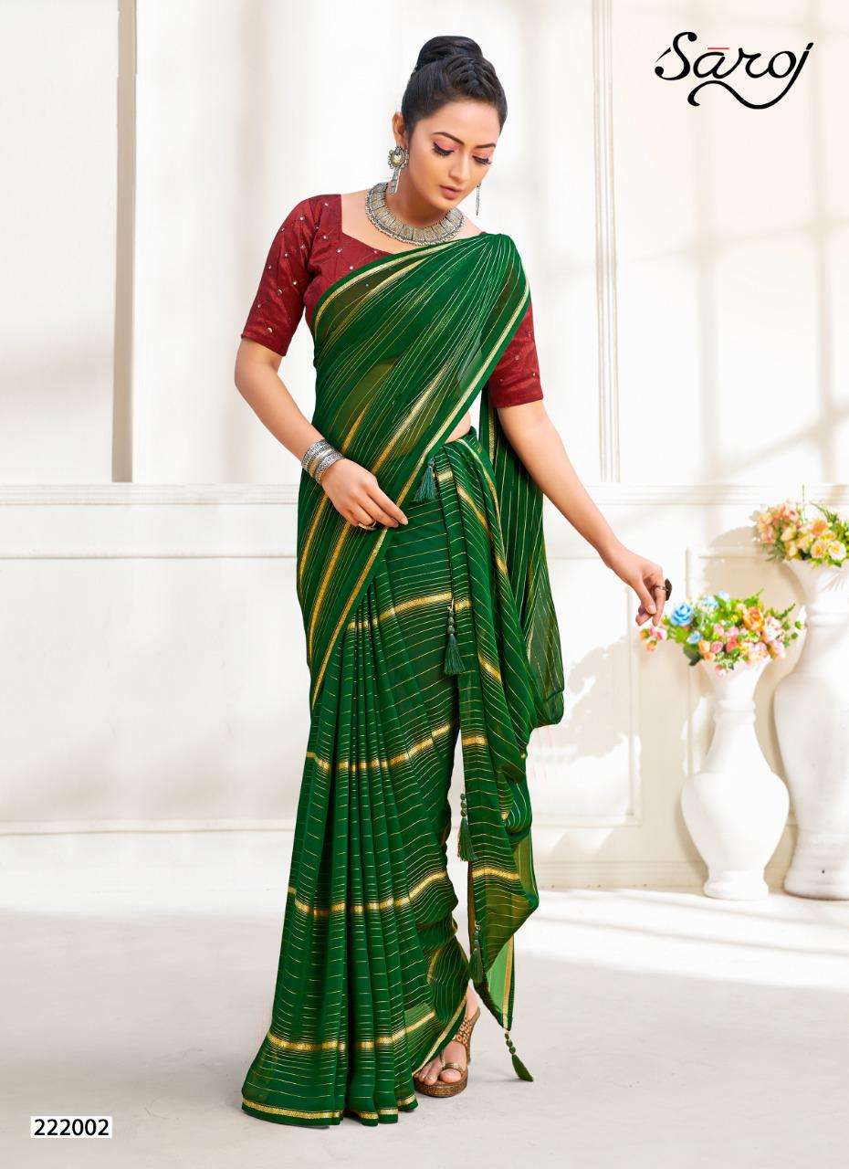 Saroj Mannya Catalog Party Wear Georgette Sarees 