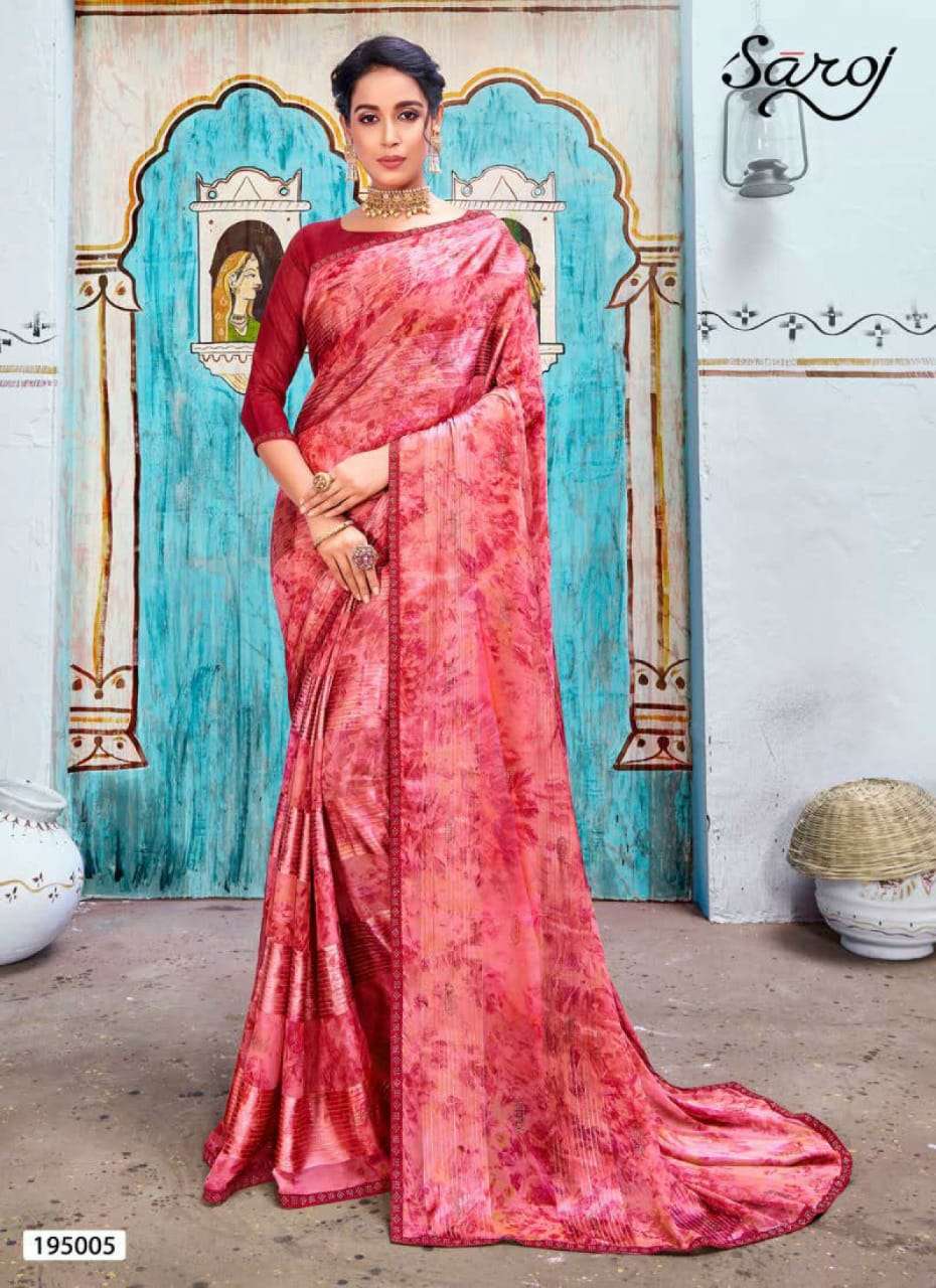Saroj Nazrana Catalog Designer Georgette Sarees 