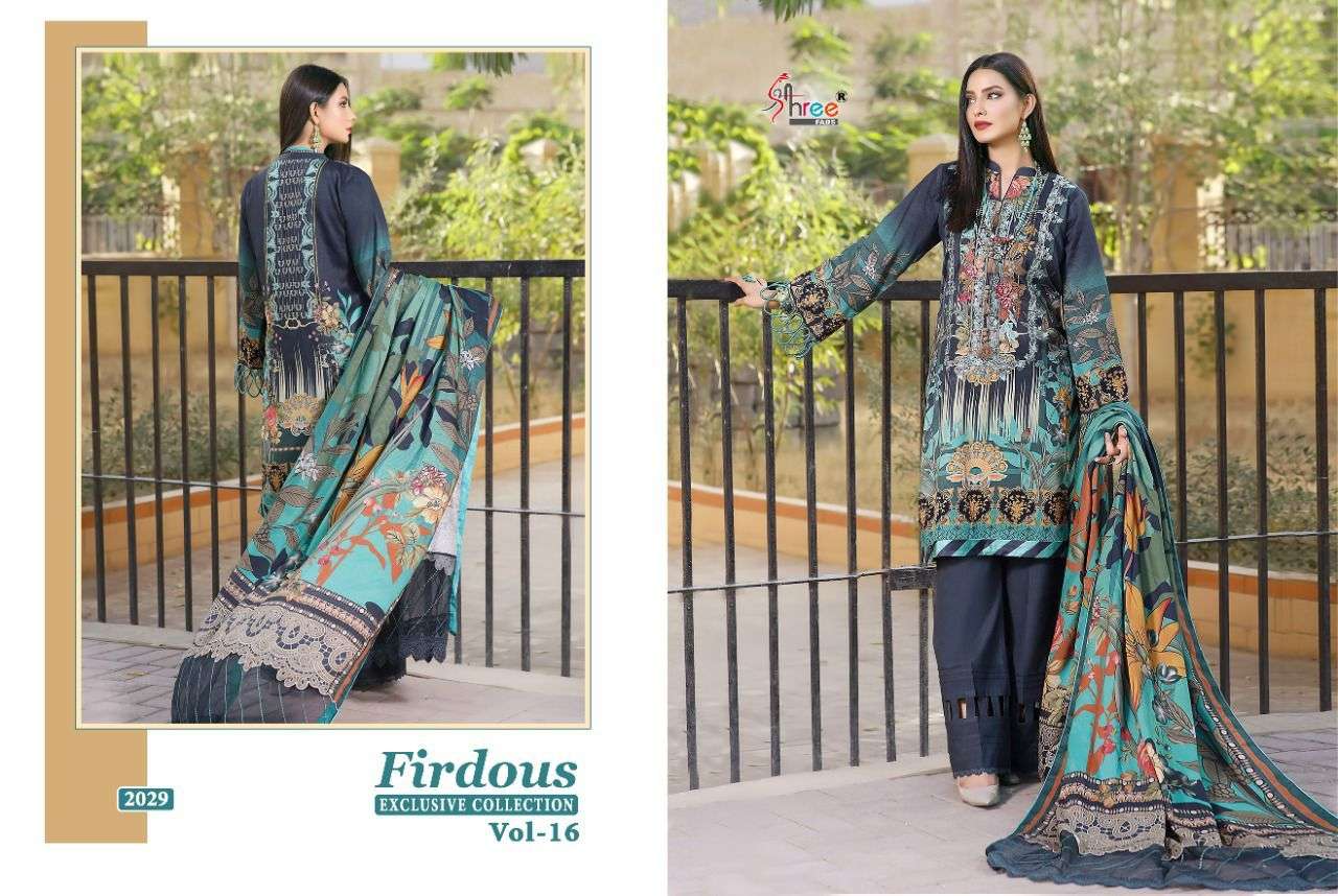 Shree Firdous Exclusive Collection vol 16 catalog  Pakistani Salwar Suits