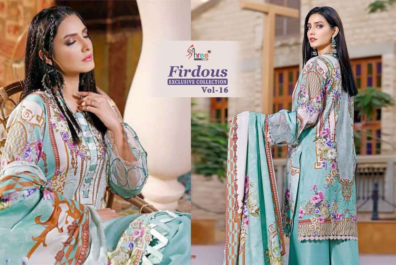 Shree Firdous Exclusive Collection vol 16 catalog  Pakistani Salwar Suits