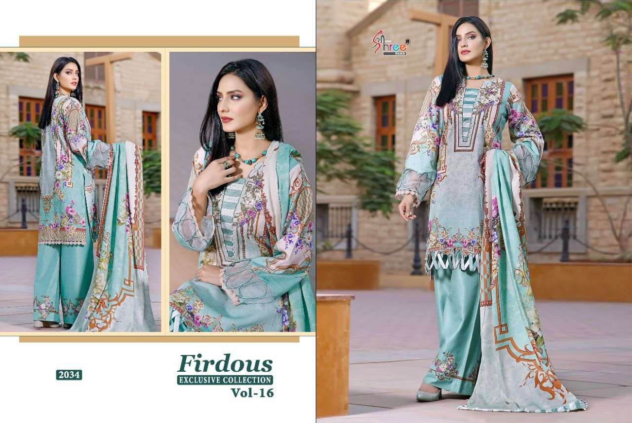Shree Firdous Exclusive Collection vol 16 catalog  Pakistani Salwar Suits