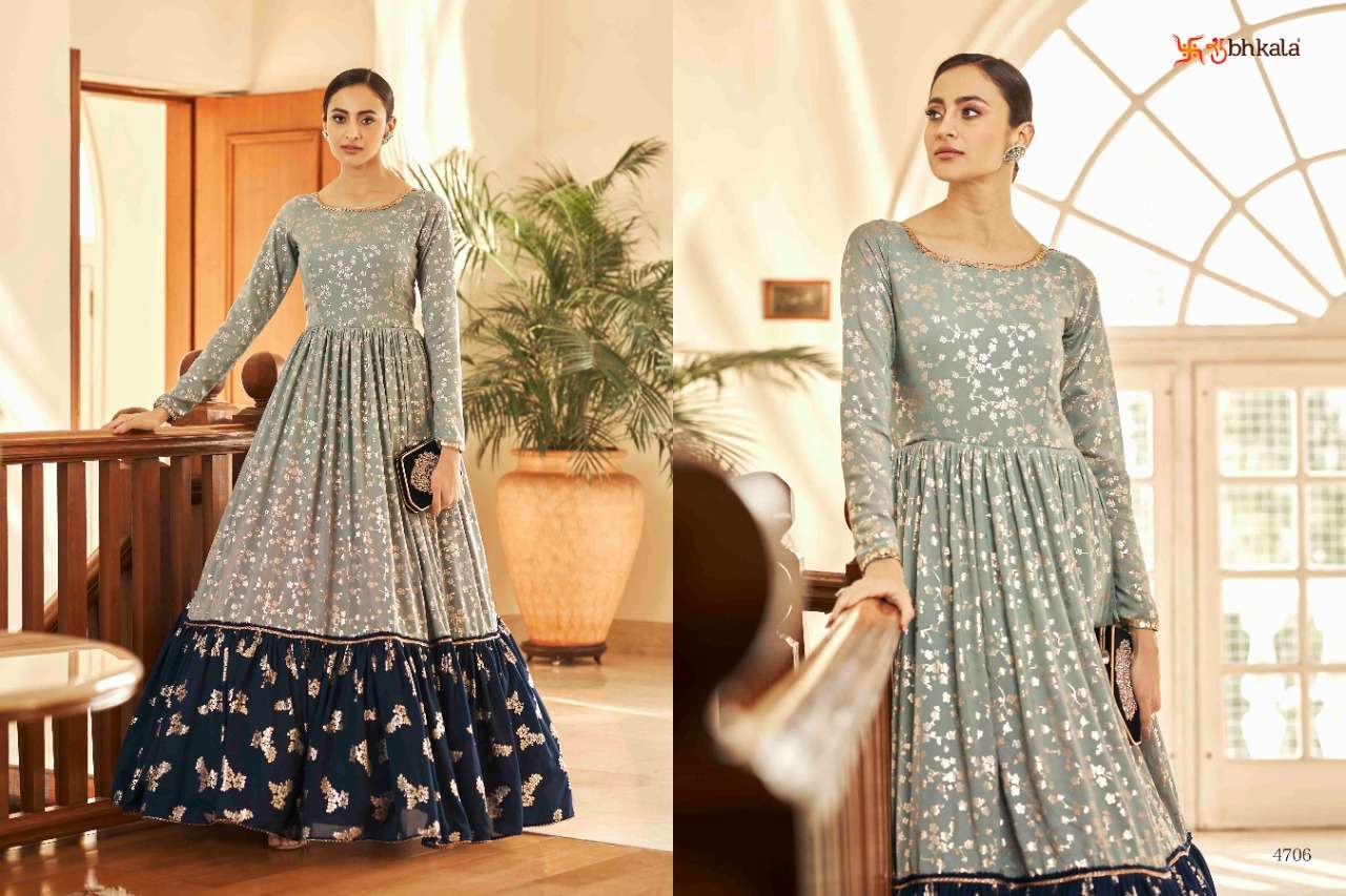 Shubhkala Flory Vol 18 Catalog Exclusive Wear Long Anarkali Gowns