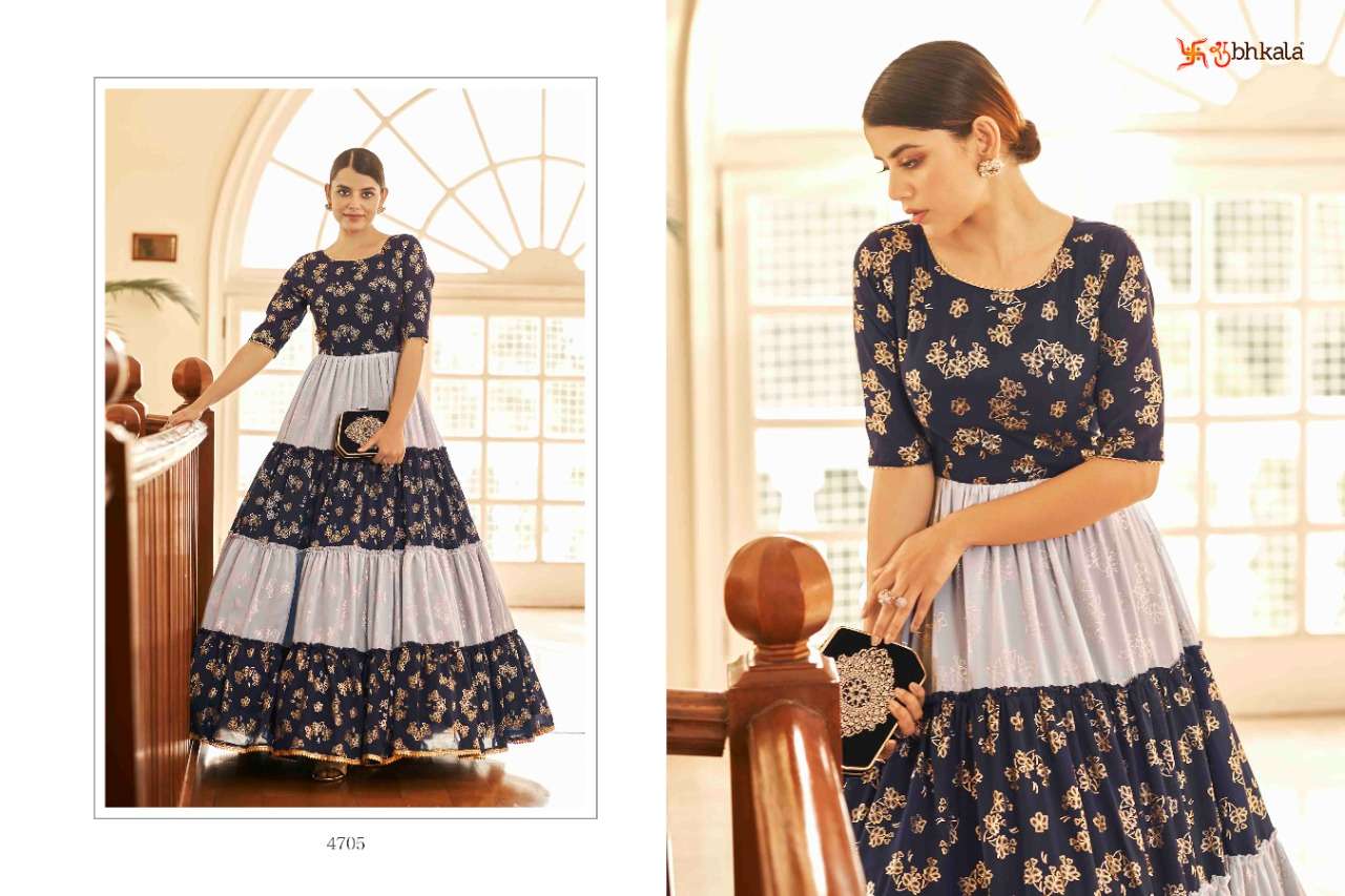 Shubhkala Flory Vol 18 Catalog Exclusive Wear Long Anarkali Gowns