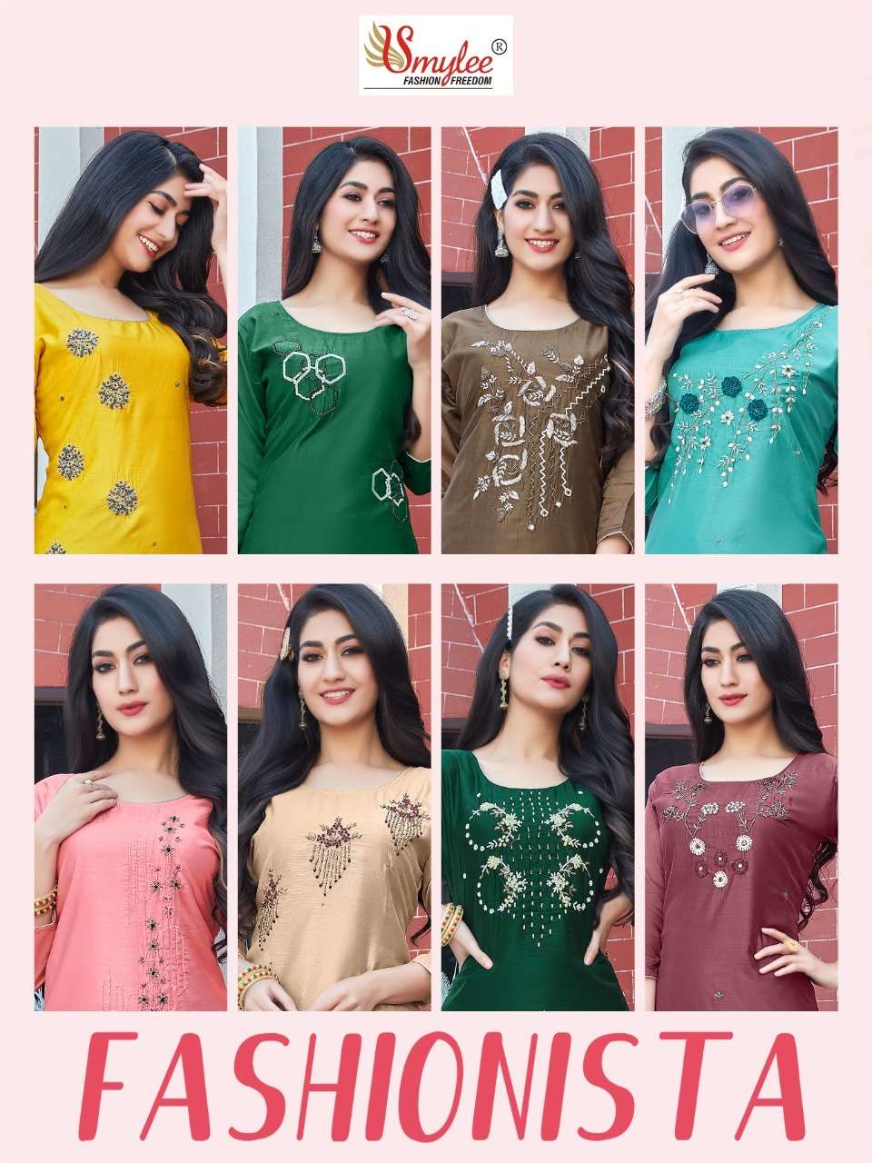 Smylee Fashionista Catalog Designer Silk Kurti With Bottom