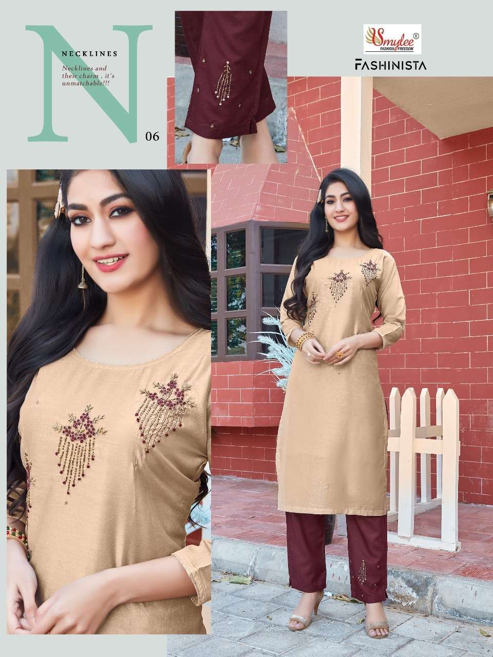 Smylee Fashionista Catalog Designer Silk Kurti With Bottom