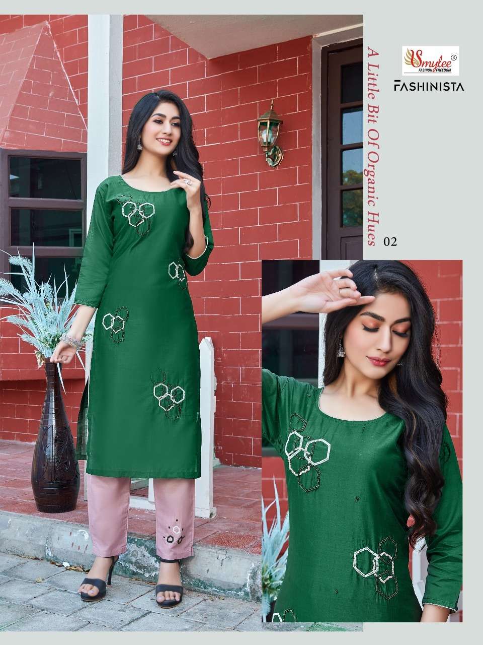 Smylee Fashionista Catalog Designer Silk Kurti With Bottom