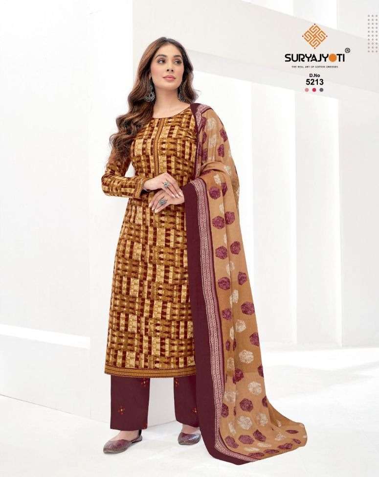 Suryajyoti Premium Trendy Cottons 52 Catalog Casual Wear Unstitched Dress Materials