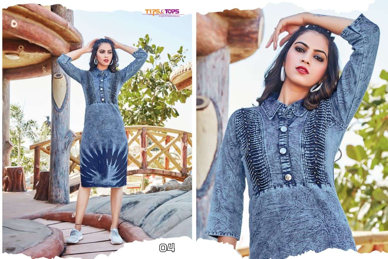 Tip And Tops Denimos Vol 4 catalog  Cotton Denim  Casual Wear  kurti 