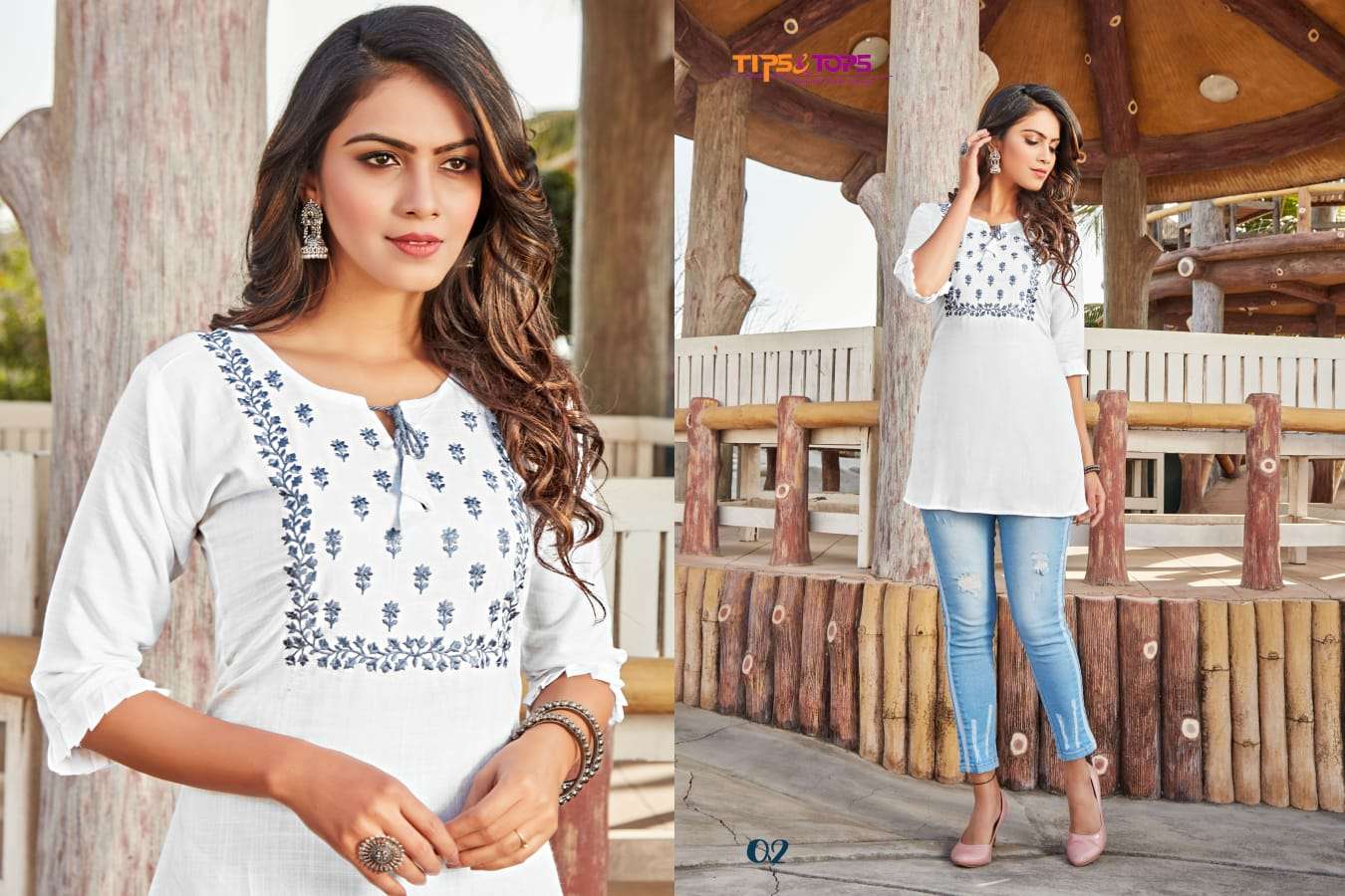 Tips & Tops Bubbly Vol 3 Catalog Festive Wear Rayon Western tops 