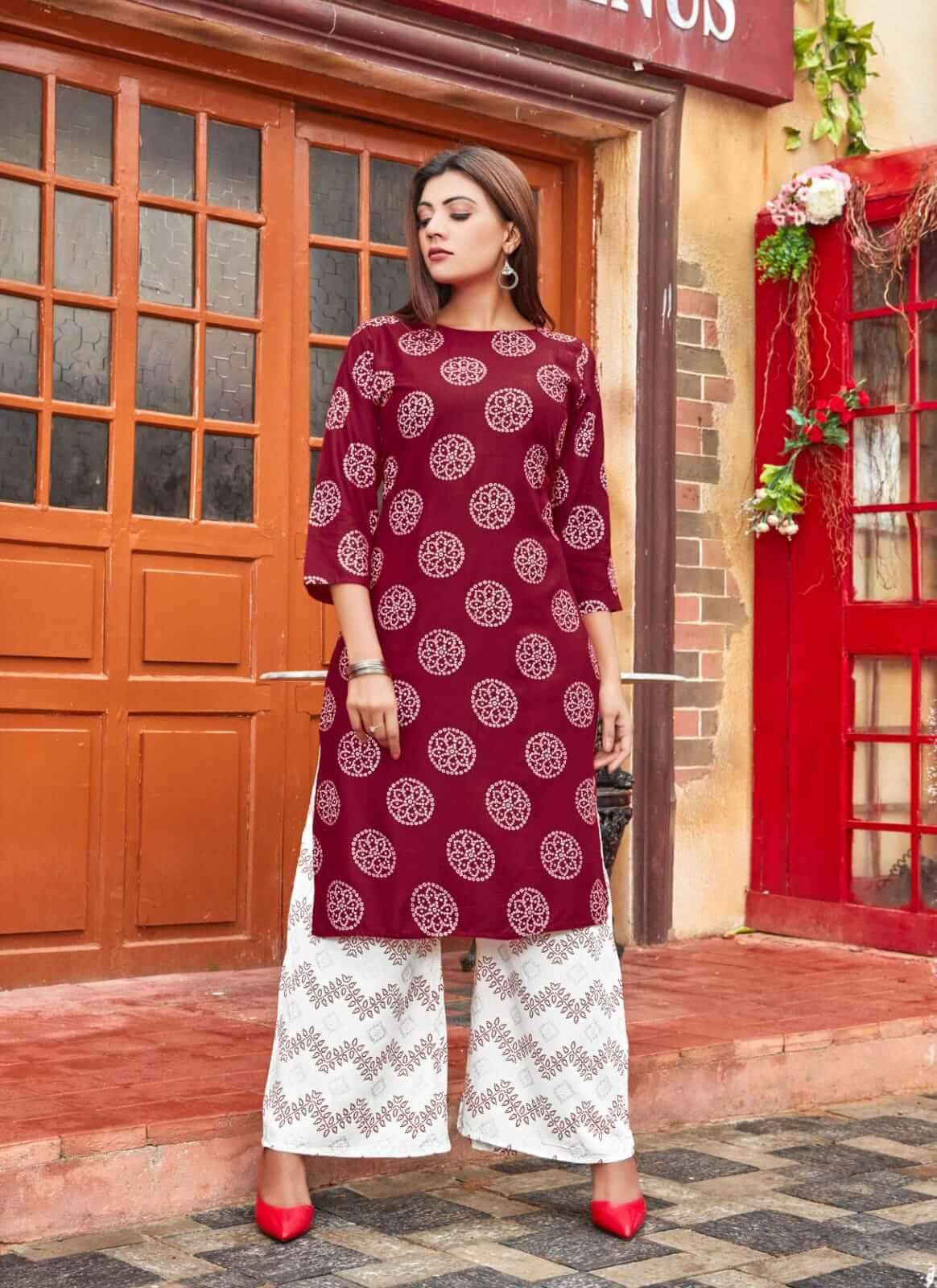 Tips Tops Maahi  vol 3 catalog Ethnic Wear Kurti With Palazzo 