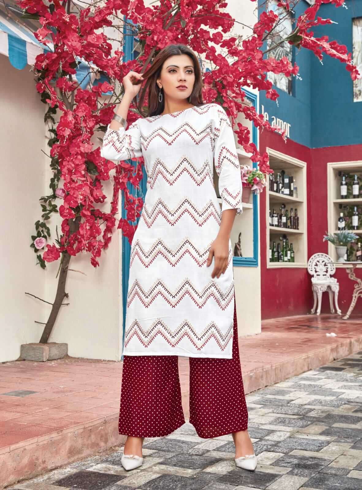 Tips Tops Maahi  vol 3 catalog Ethnic Wear Kurti With Palazzo 