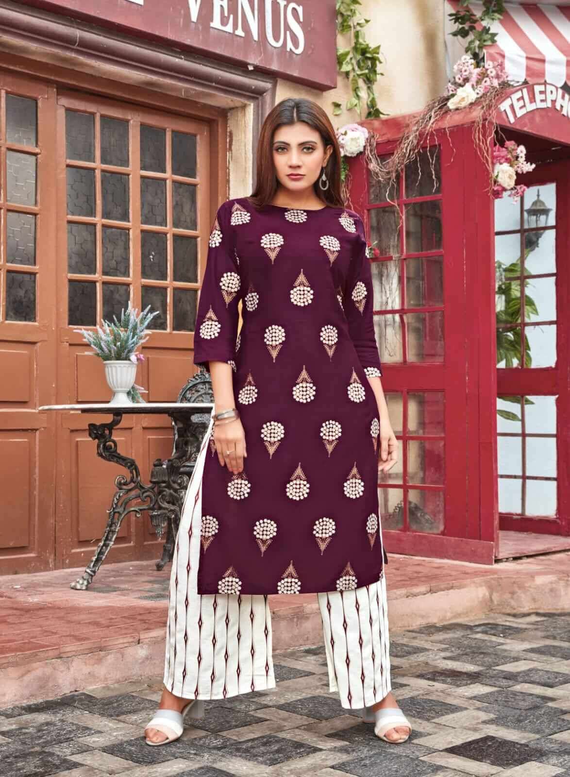 Tips Tops Maahi  vol 3 catalog Ethnic Wear Kurti With Palazzo 
