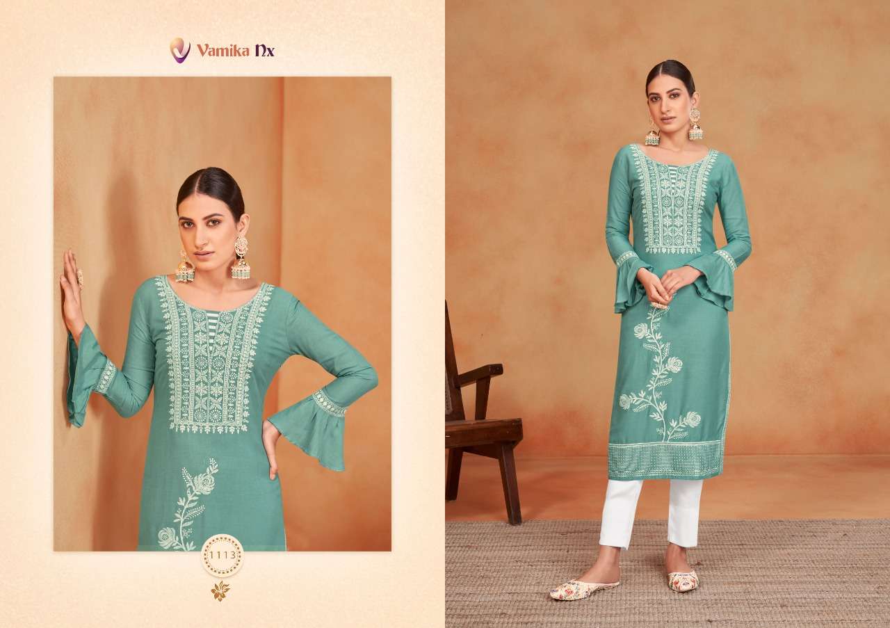 Vamika Nx Rooh Vol 3 Catalog Rayon Kurti with Bottom