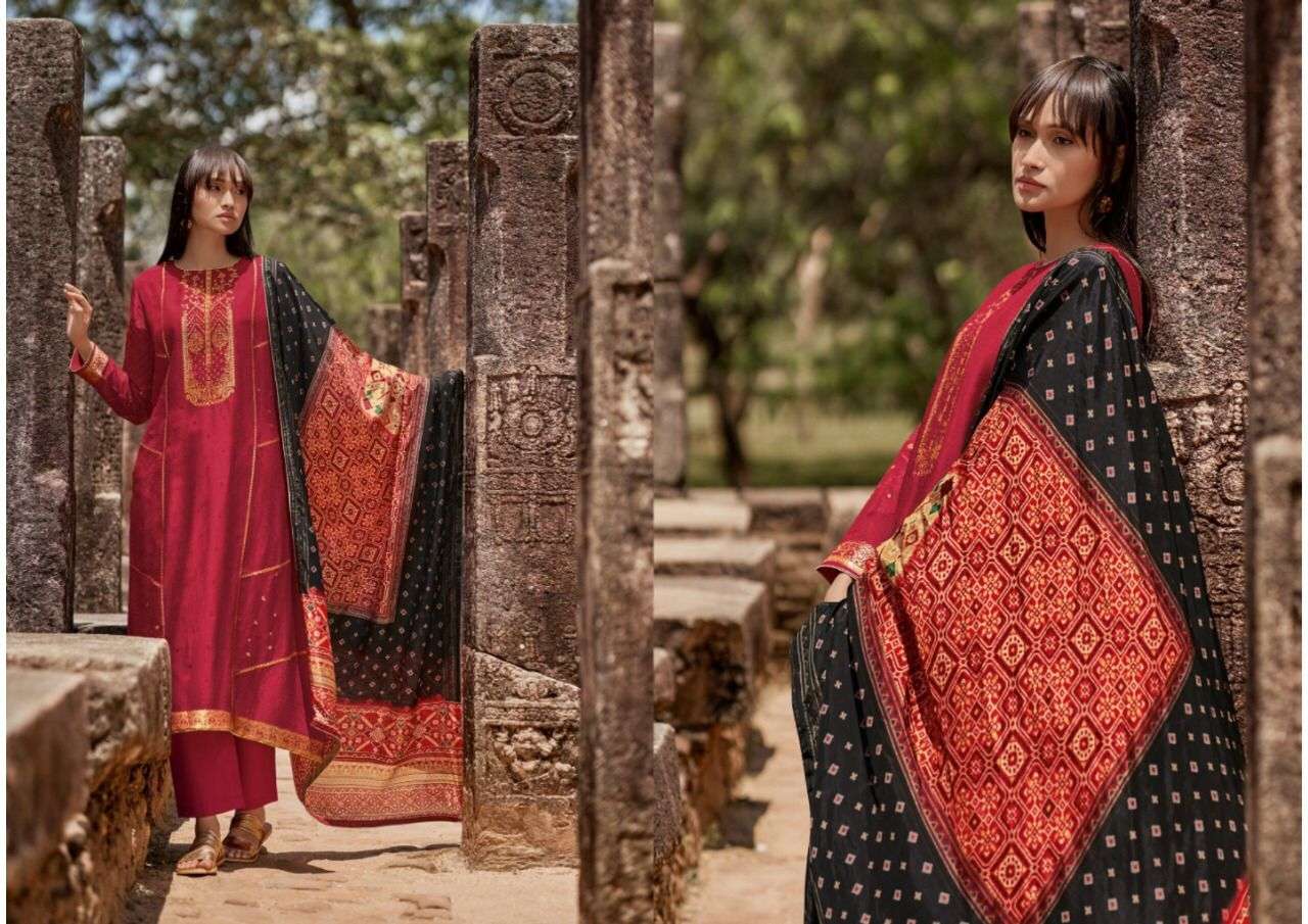 Varsha Patola Special Vol 3 Catalog Designer Woven Silk Dress Materials