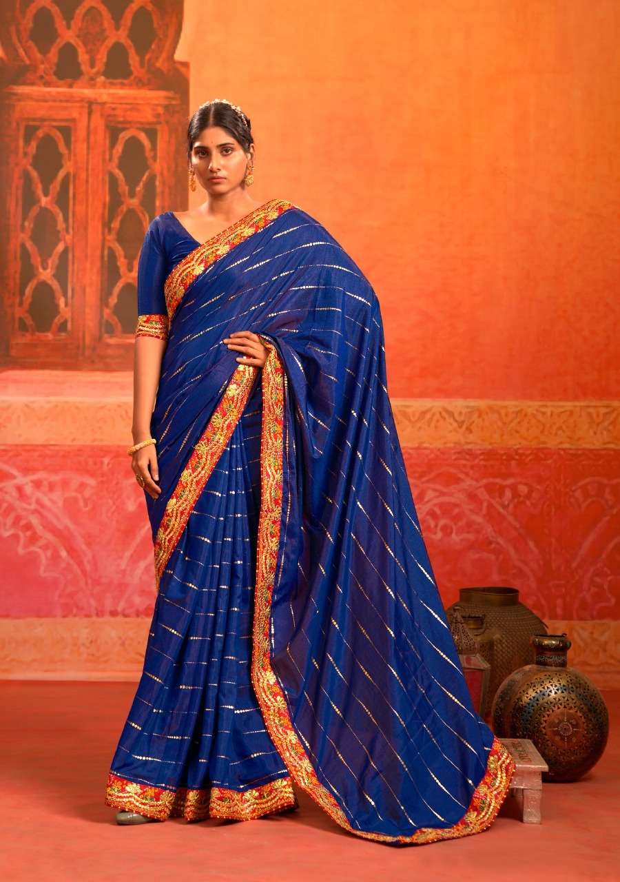 Ynf Bandhani Gota Vol 1 Cataloge Festive Wear Silk Saree 