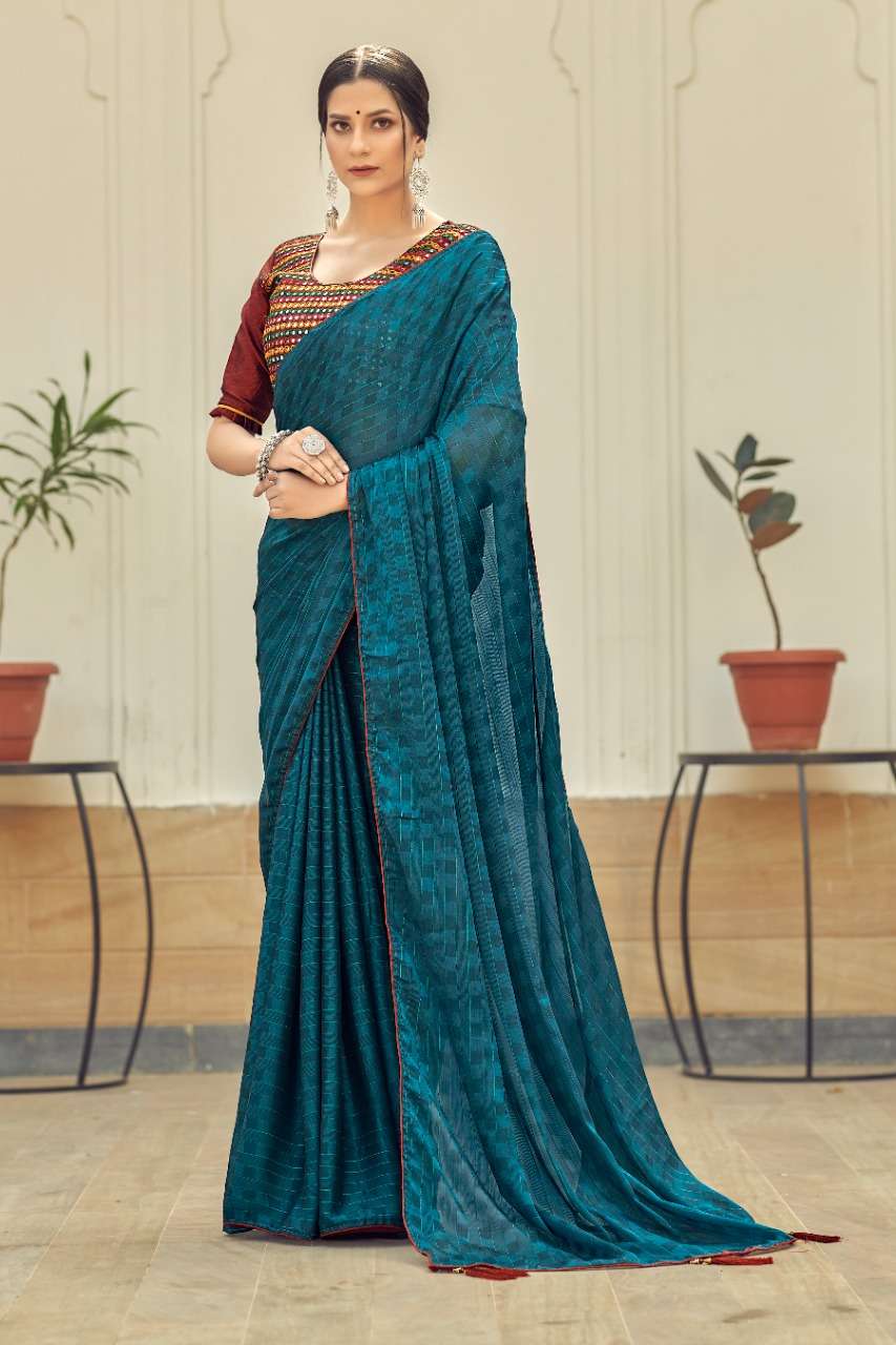 Ynf Mirror Chiffon Catalog Buy Fancy Wear Chiffon Sarees 