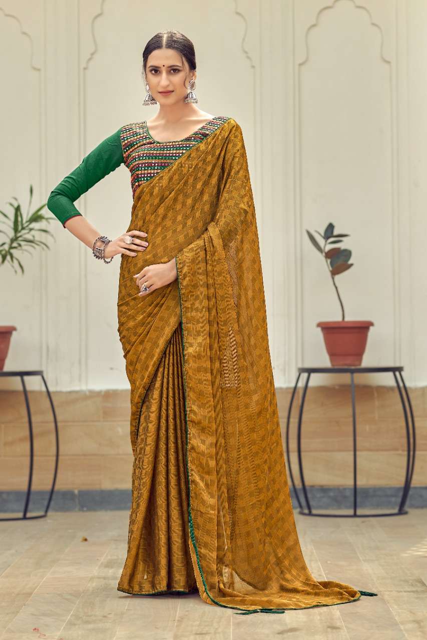 Ynf Mirror Chiffon Catalog Buy Fancy Wear Chiffon Sarees 