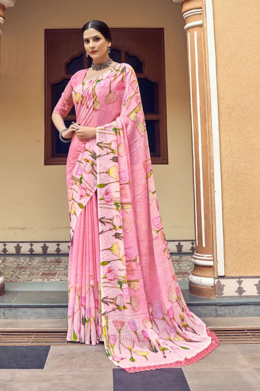 Ynf Sanyal Silk Catalog Party Wear Digital Printed Sarees