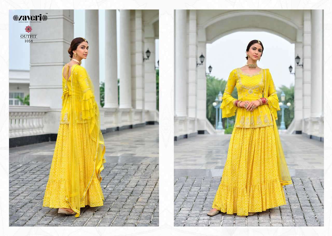 Zaveri Outfit  vol 2 catalog  Wedding Wear Designer Ready Made Collection
