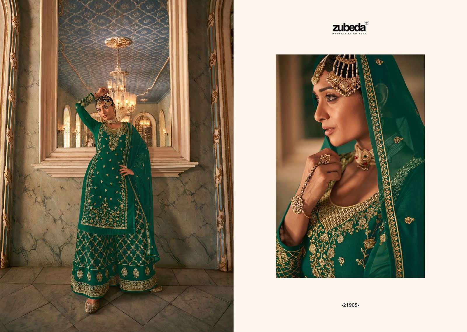 Zubeda Saiyara Catalog Heavy Georgette Festive Wear Designer Salwar Suits 