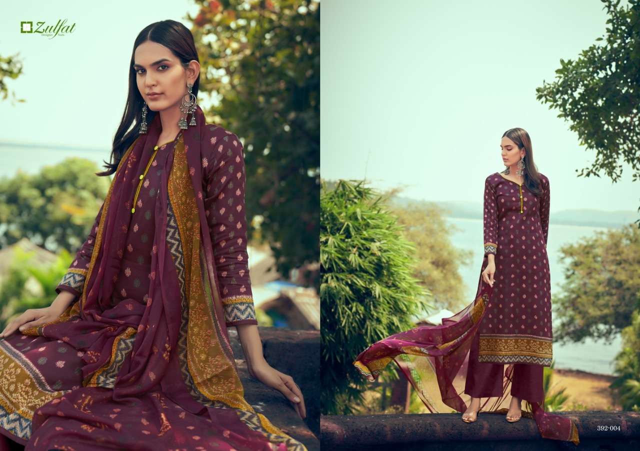 Zulfat Fashion Era Catalog Daily Wear Women Dress Materials 