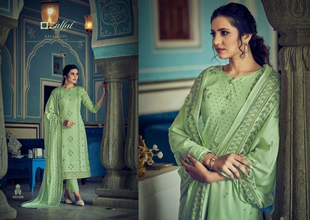Zulfat Kalakruti Catalog Exclusive Designer Unstitched Dress Materials