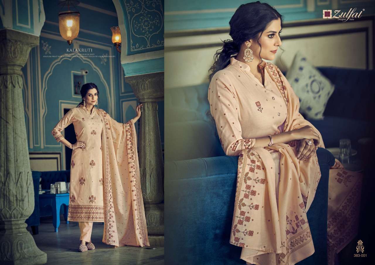 Zulfat Kalakruti Catalog Exclusive Designer Unstitched Dress Materials
