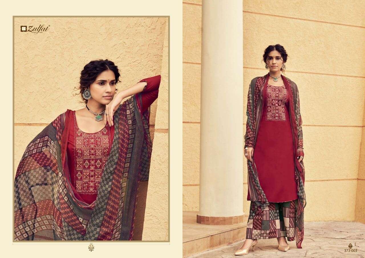 Zulfat Mahonia Catalog Wholesale Designer Dress Materials