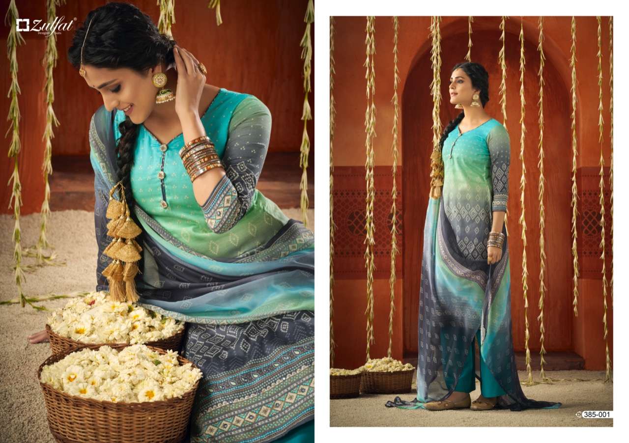 Zulfat Panghat catalog  Cotton Designer Dress Materials
