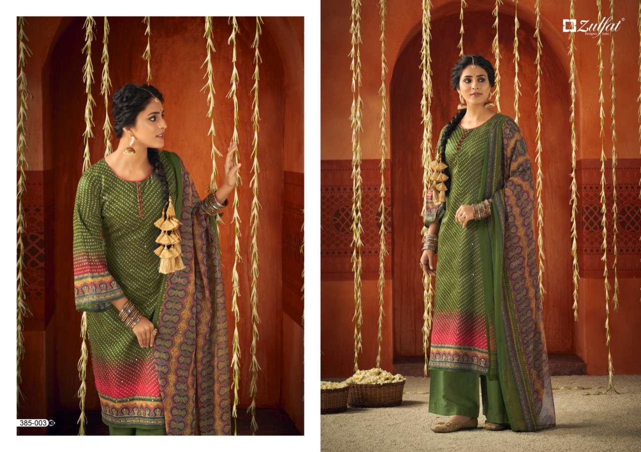 Zulfat Panghat catalog  Cotton Designer Dress Materials