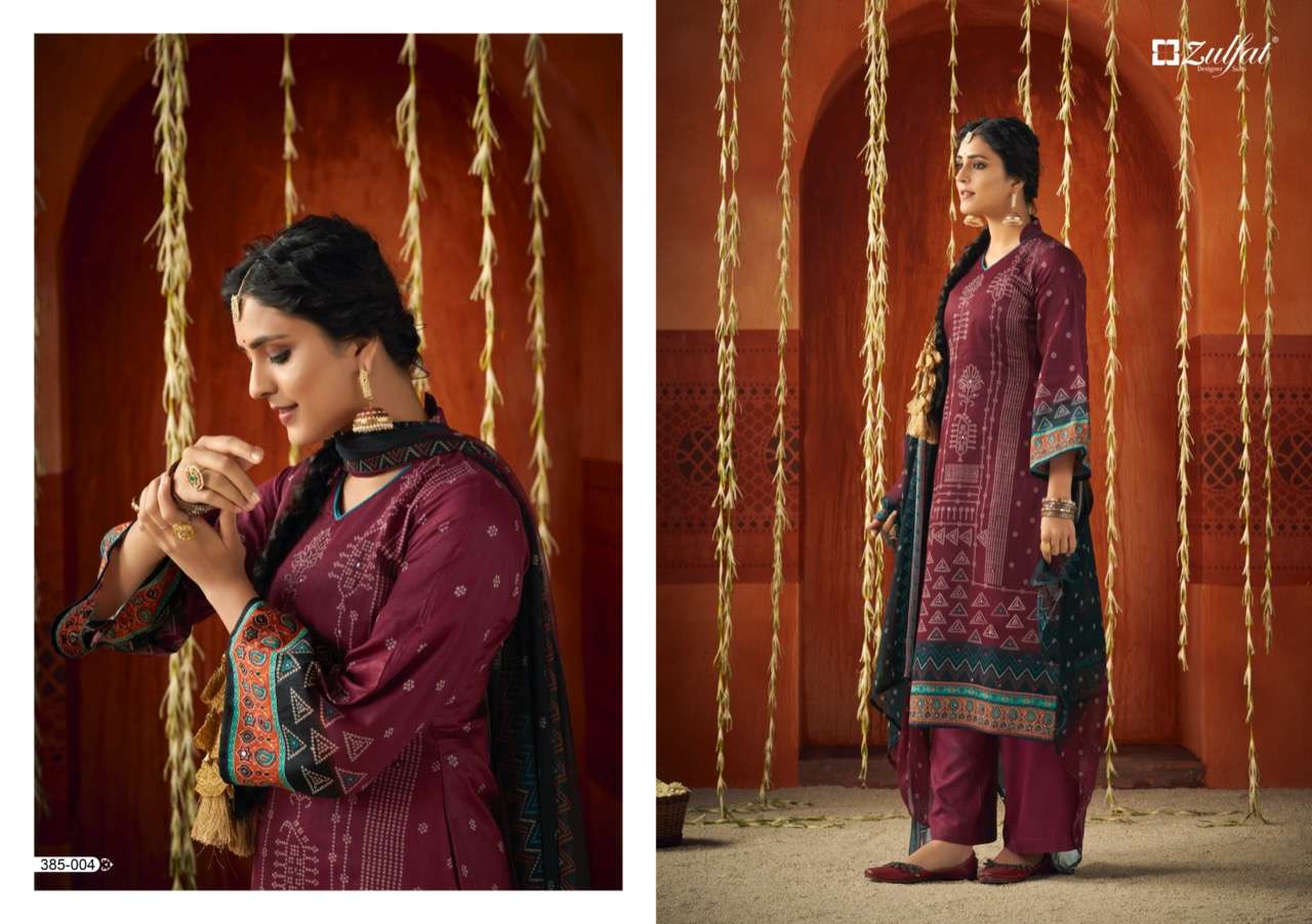 Zulfat Panghat catalog  Cotton Designer Dress Materials