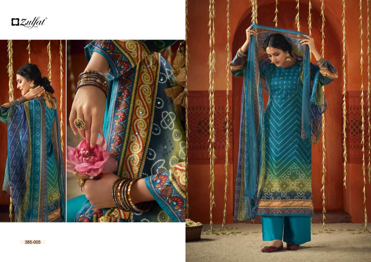 Zulfat Panghat catalog  Cotton Designer Dress Materials