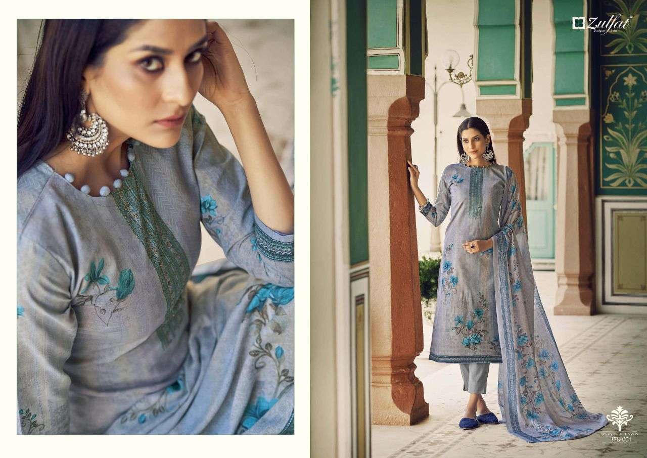 Zulfat Wonder  Lawn catalog Lawn Fancy Cotton Printed Dress Materials