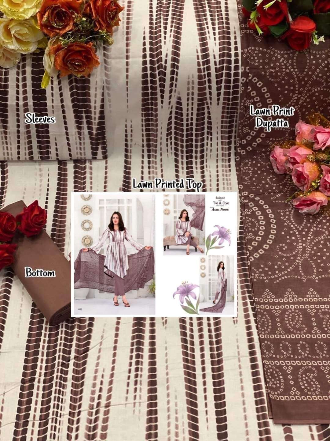 Agha Noor Jainee vol 2 catalog  Heavy lawn Cotton Karachi Dress Material at wholesale price